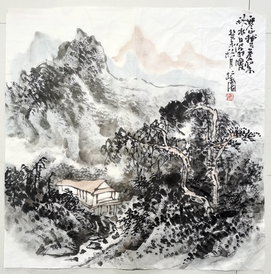 张磊--寒山图_张磊_z_名家国画_黄山天一轩画廊